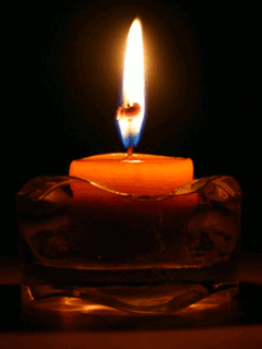 Candle burning